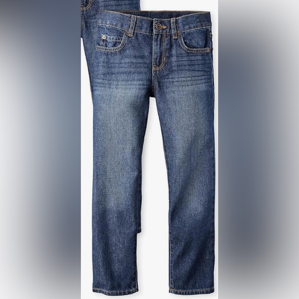 The Children’s Place Straight Leg Jeans 
Boys size 14  New w/ adjustable strap